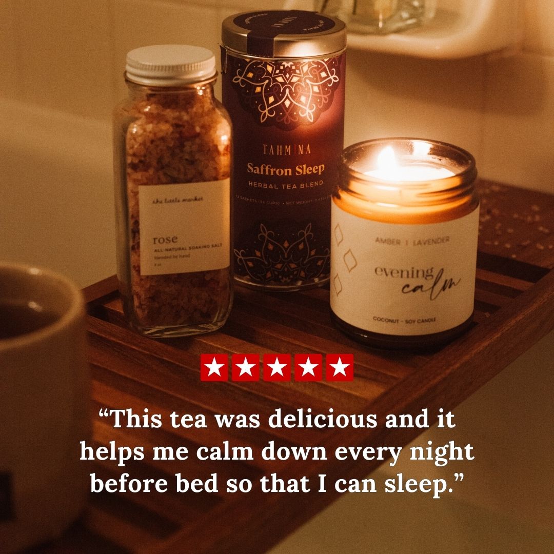 Calm Evenings Candle and Tea Set