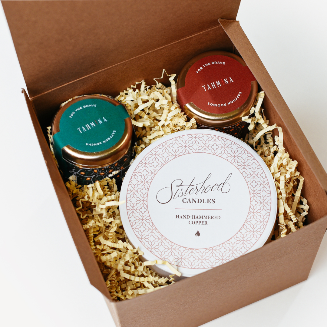 Tahmina x Preemptive Love Candle and Saffron Tea Set