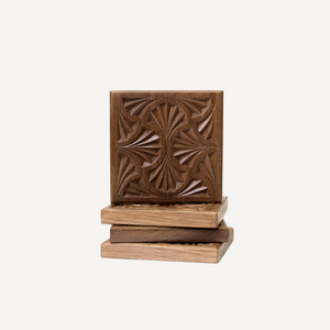 Hand Carved Wooden Coasters
