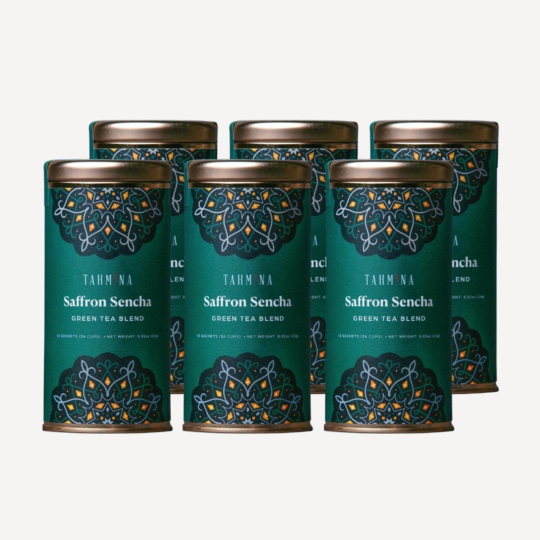 Saffron Sencha Green Tea Blend (6 Pack Case)