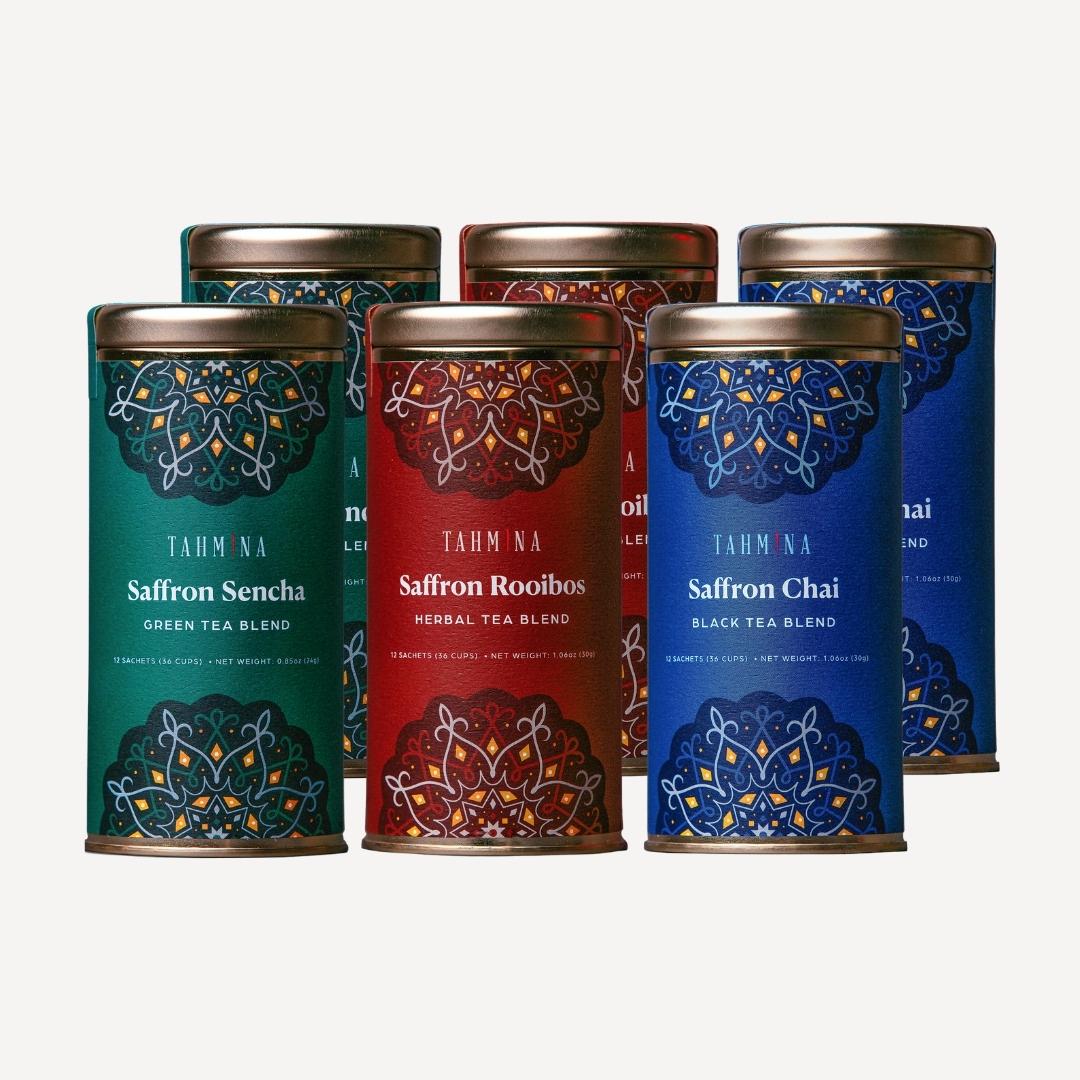 Saffron Tea Trio (6 Pack Case)